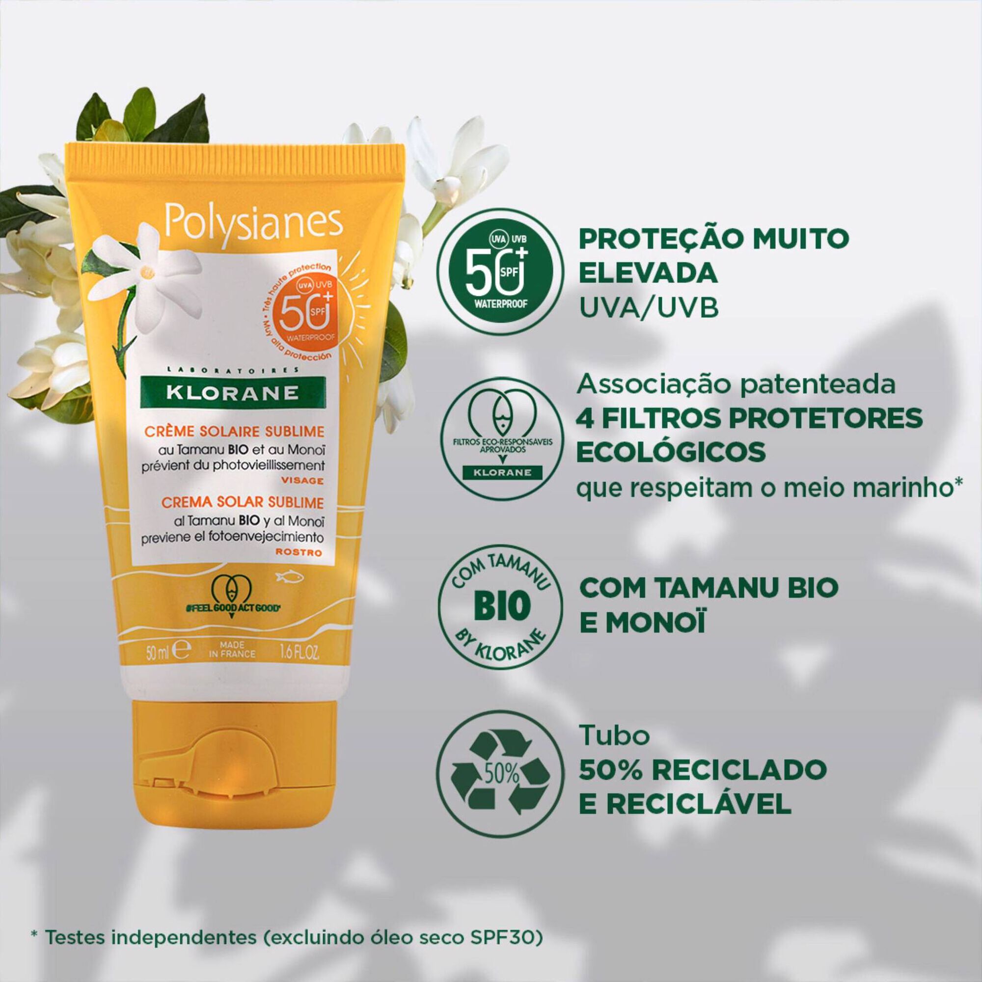 Protetor Solar de Rosto Sublimador SPF50