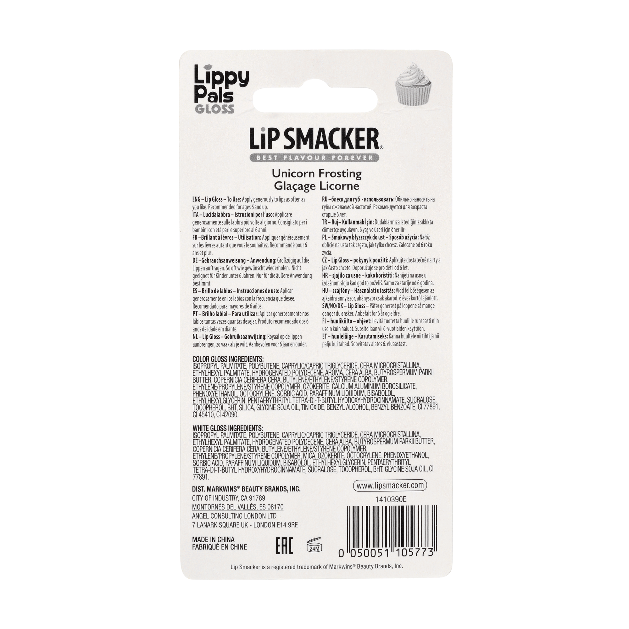 Batom Lippy Pal Swirl Lip Gloss Unicorn