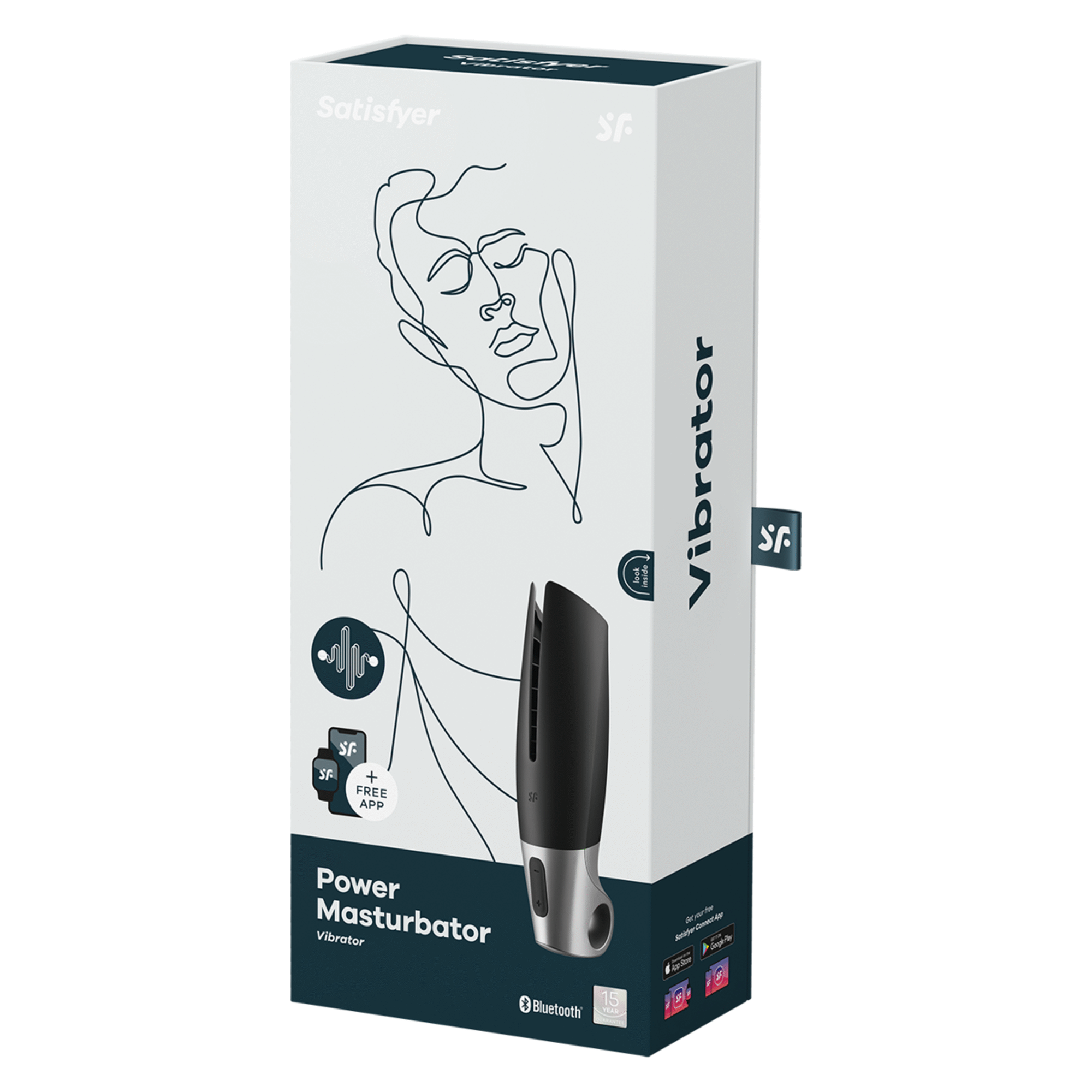 Vibrador com Controlo Power Masturbator
