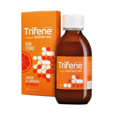 Trifene Suspensão Oral Dor e Febre Laranja
