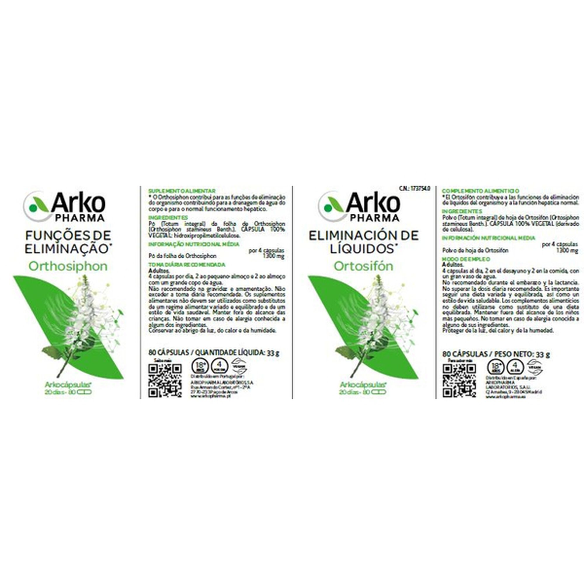 Suplemento Funções de Eliminação Orthosiphon