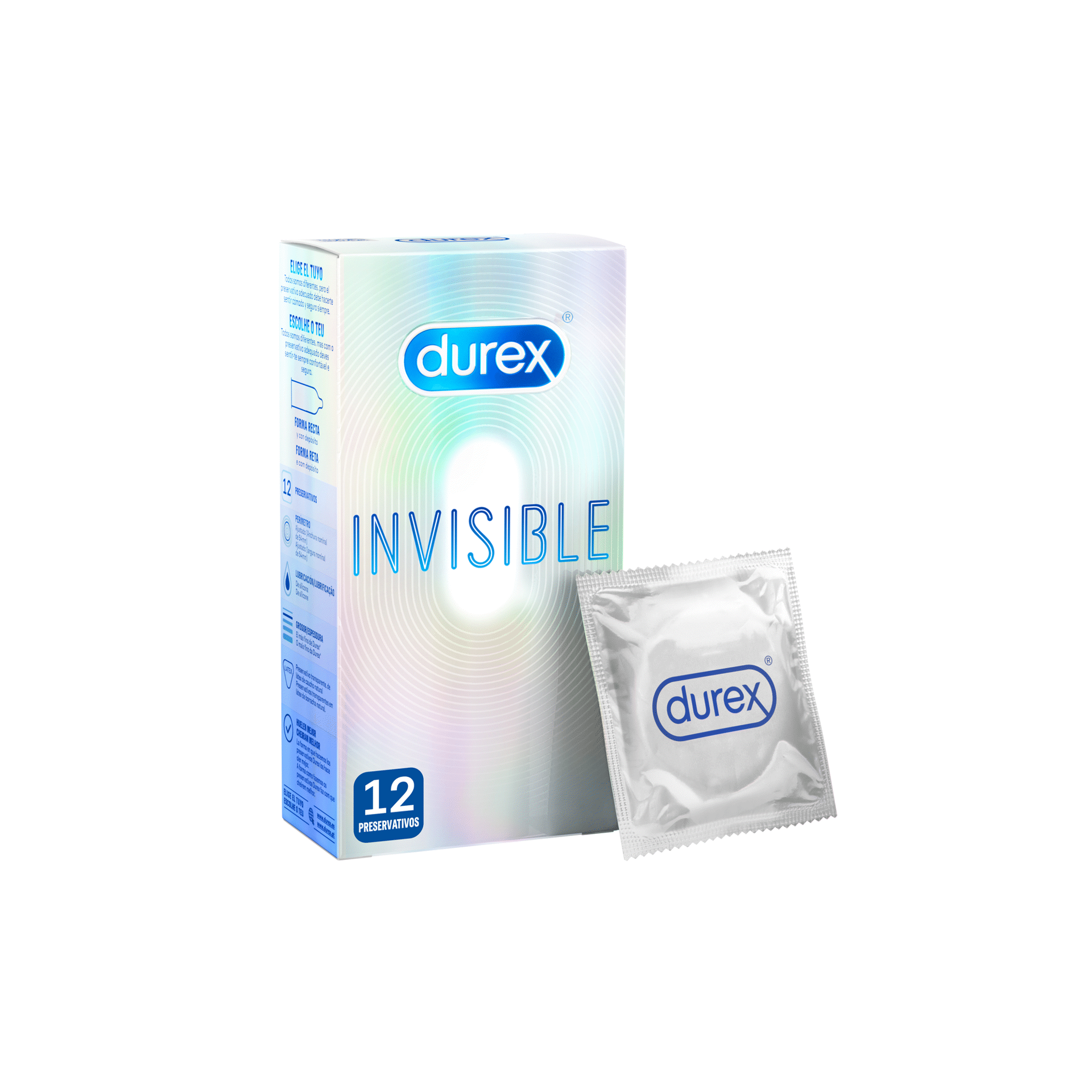 Unidades de preservativo super sensíveis, sensíveis,  invisíveis