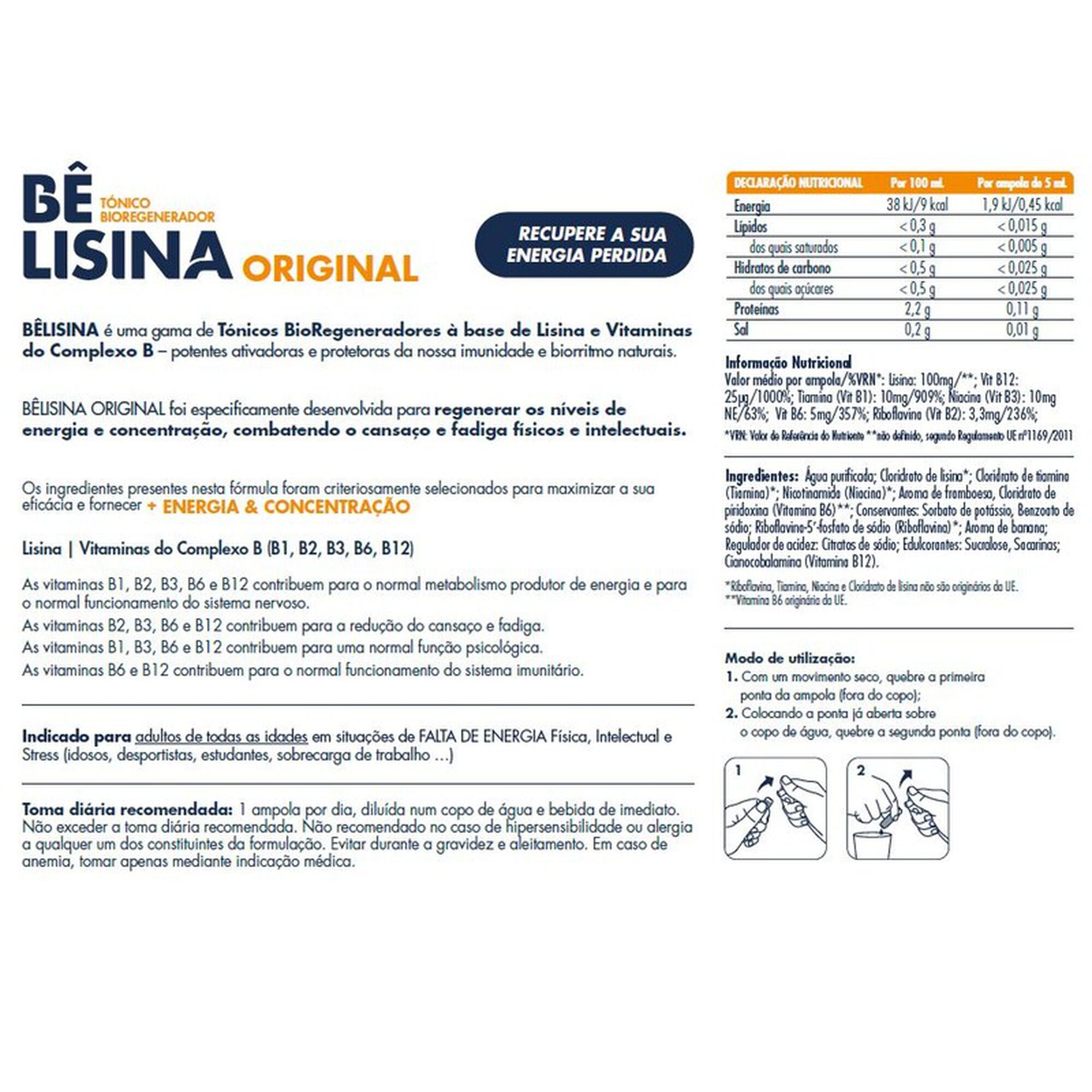 Suplemento Regenerador Níveis de Energia