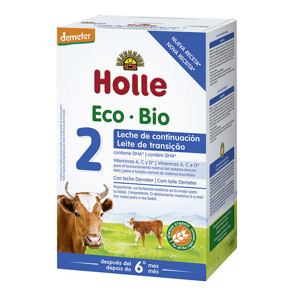 Leite de Continuação 2 Eco-Bio Holle + 6m 600gr