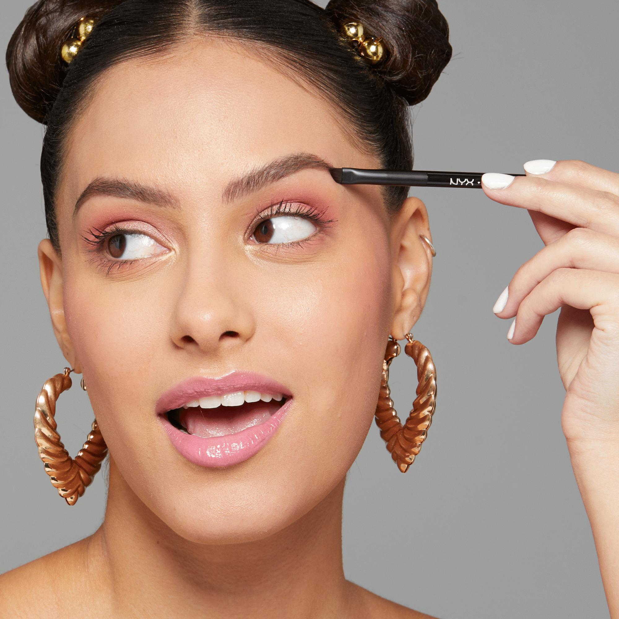 Pincel Dupla Ponta Sobrancelhas Pro Brush