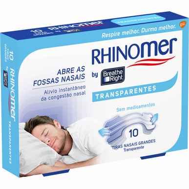Tiras Nasais Breathe Right Transparentes Wells
