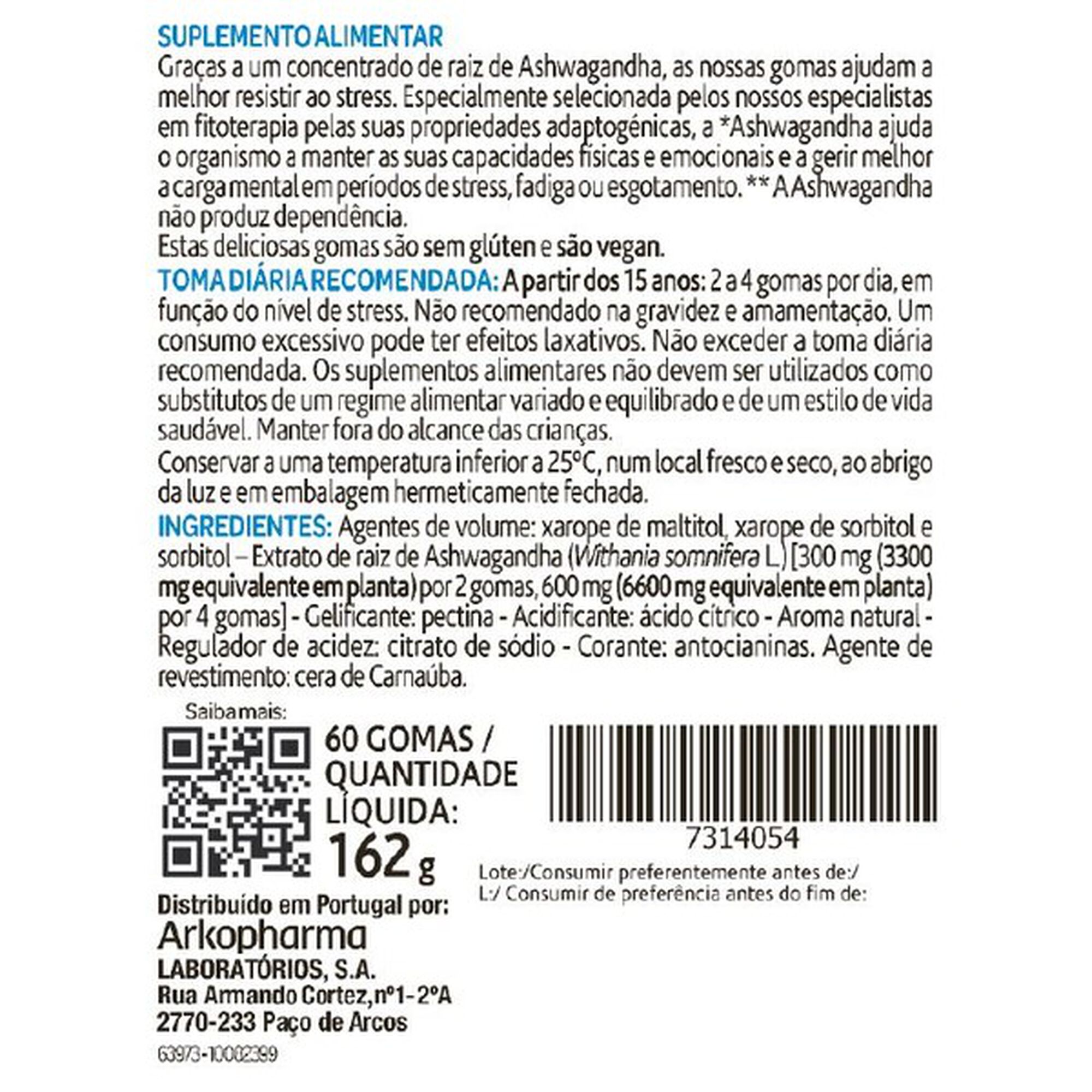 Suplemento Gomas Resistência Física Emocional