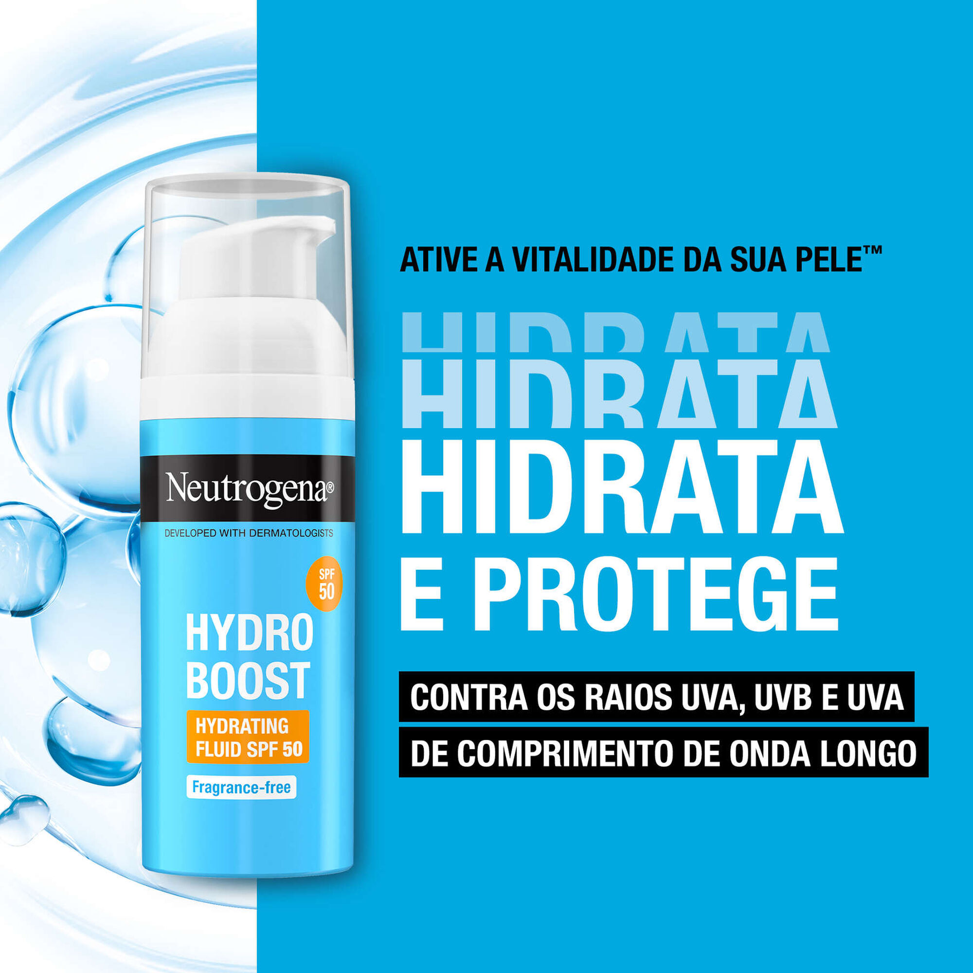 Fluido Rosto Hidratante Hydro Boost  SPF 50