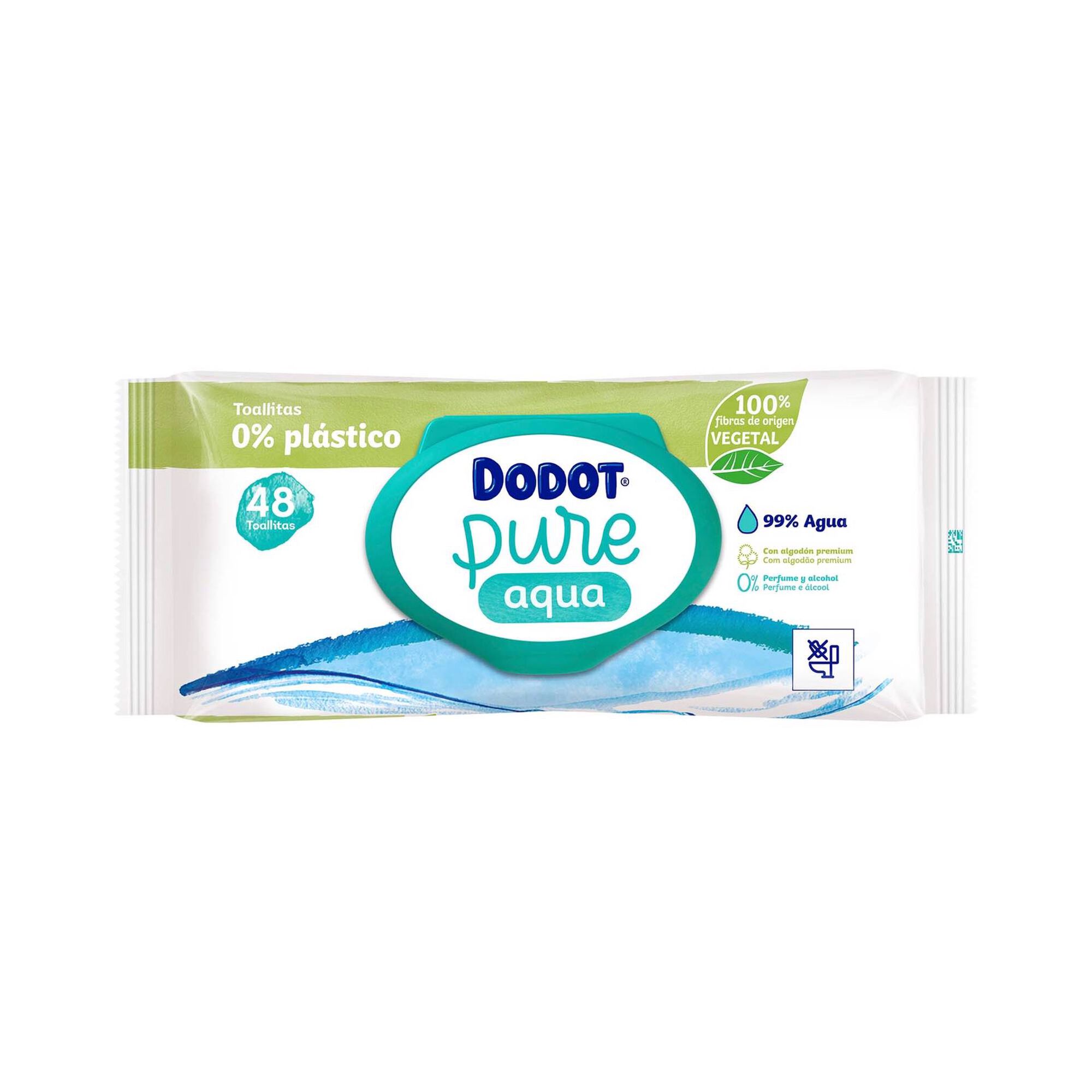 Toalhitas para Bebé Aqua Pure 0% Plástico