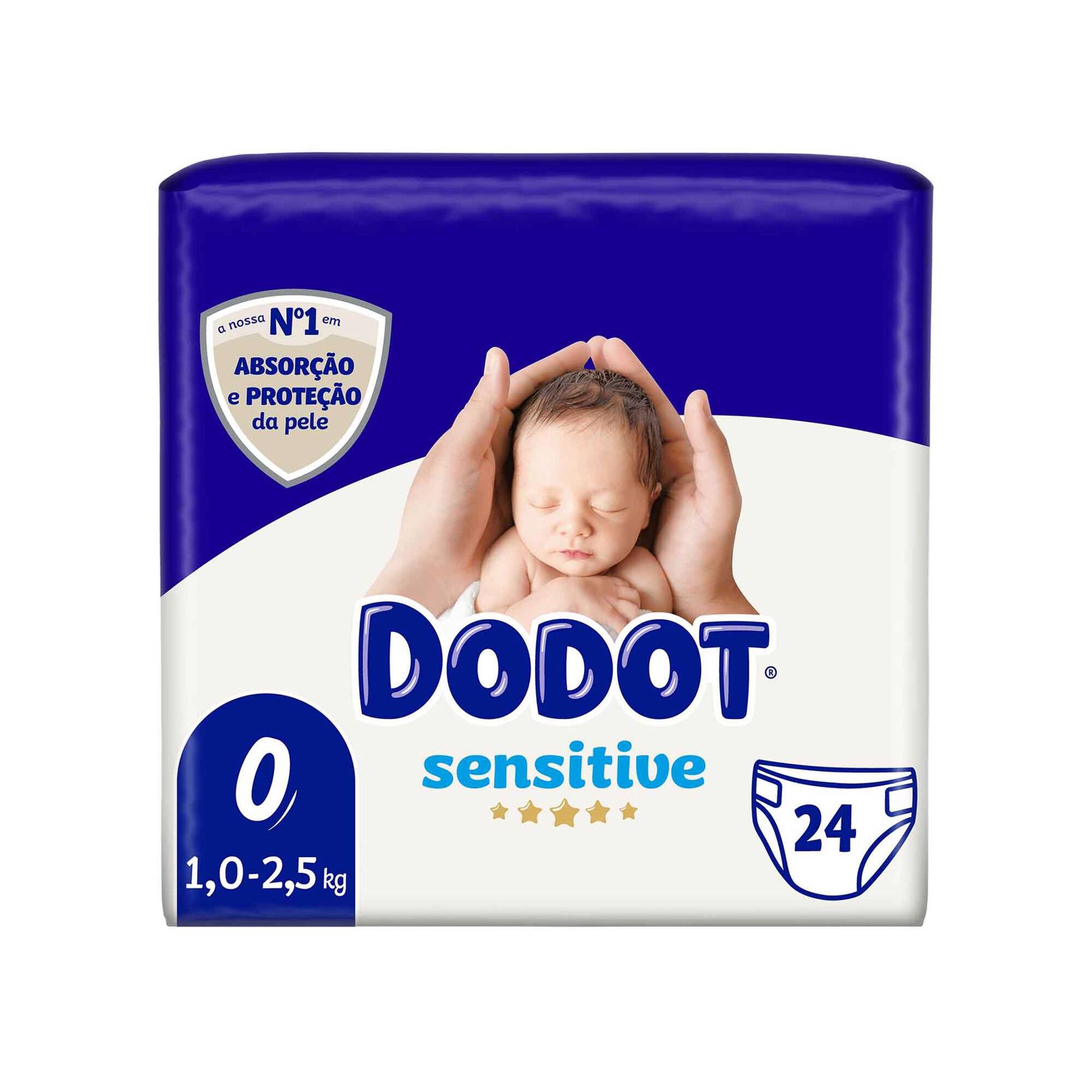 Fraldas de Bebé Sensitive <3 kg T0