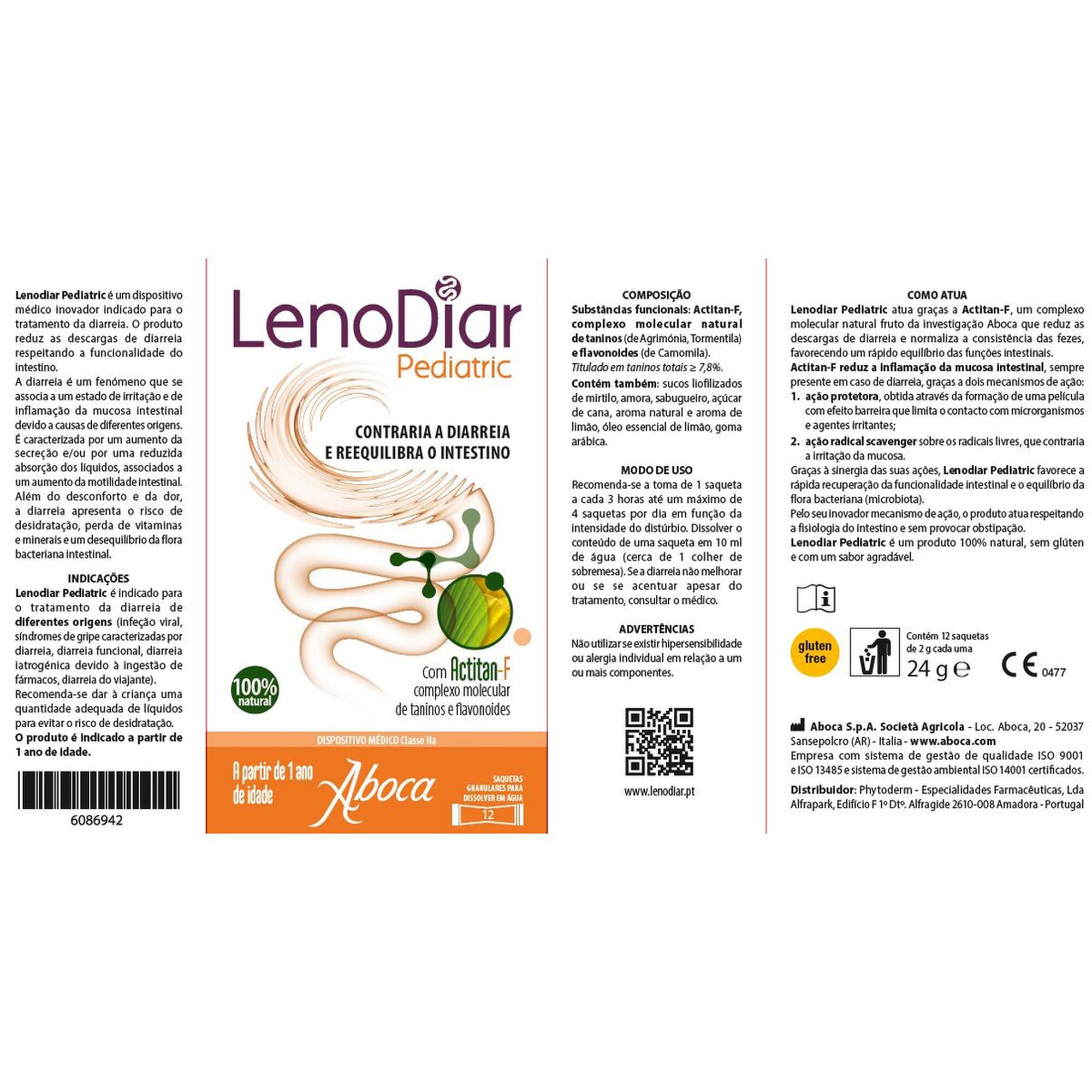 Saquetas para Diarreia Lenodiar Pediatric