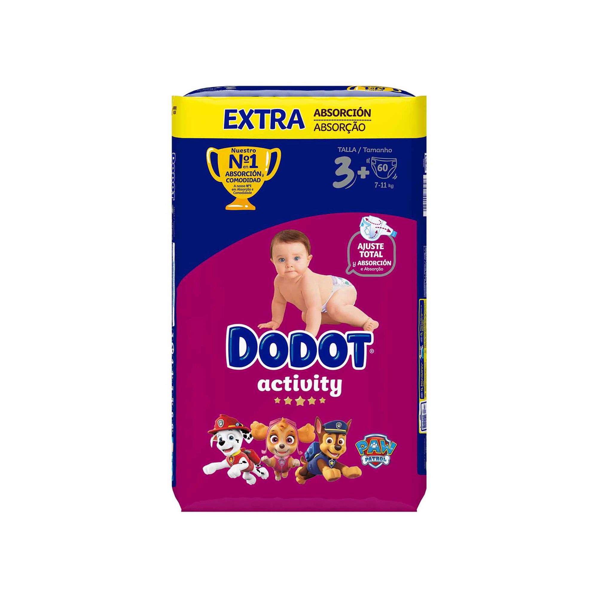 Fraldas de Bebé Activity 7-11 kg T3+