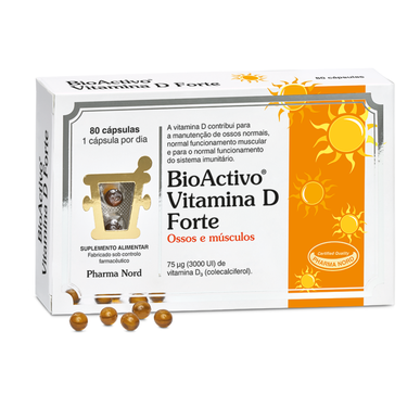 Suplemento Ossos e Músculos Vitamina D3 Forte Wells Image 1