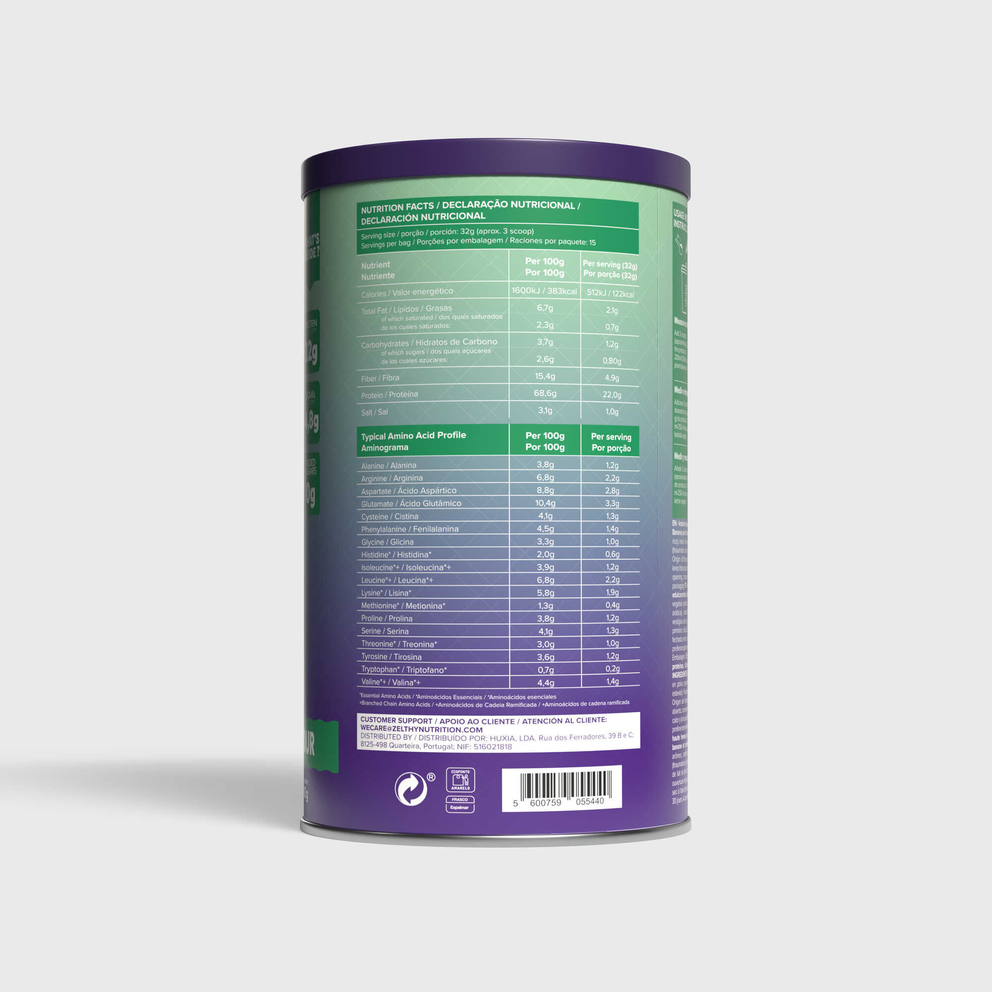 Vegan Protein Banana & Cinnamon Flavor