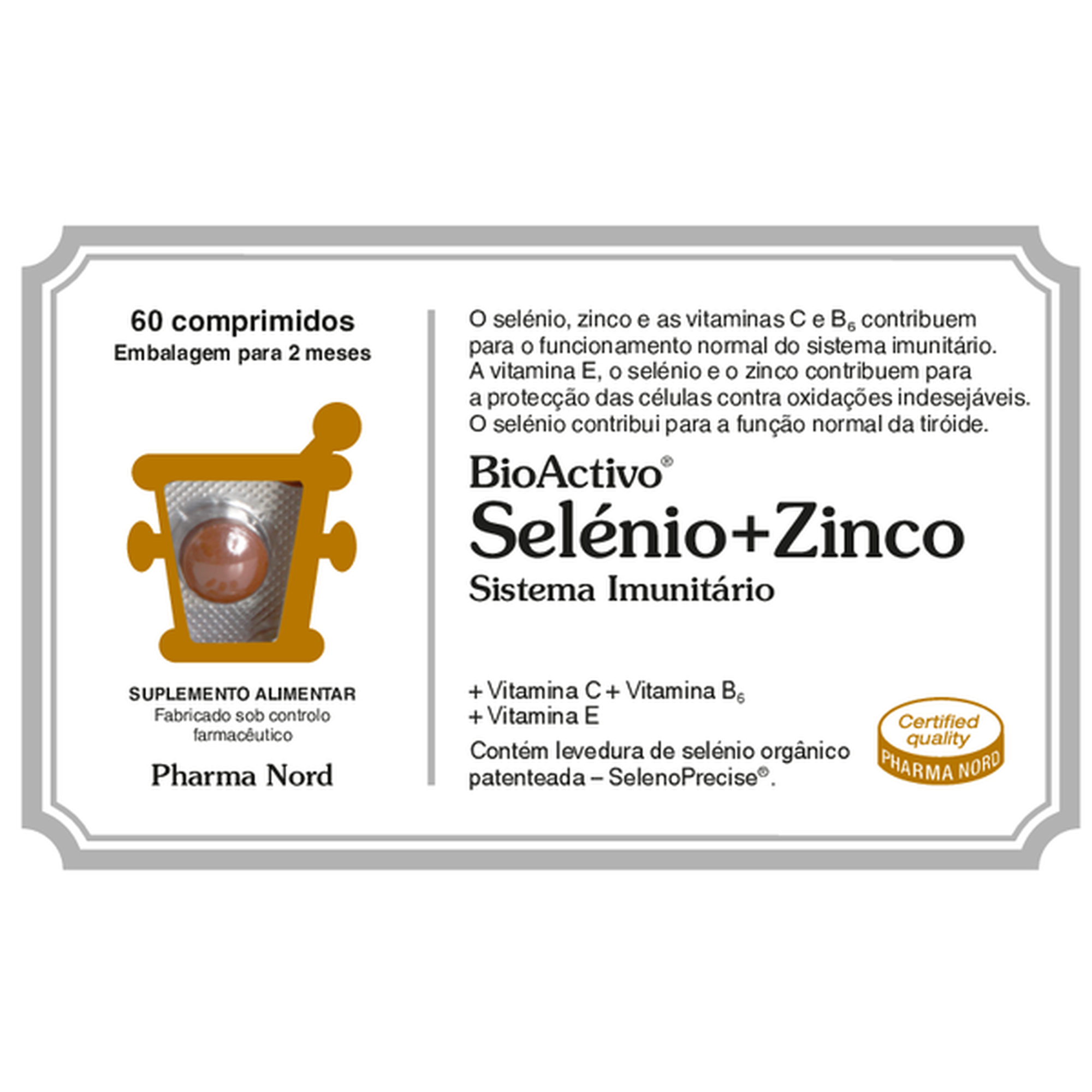 Suplemento Sistema Imunitário Selénio + Zinco