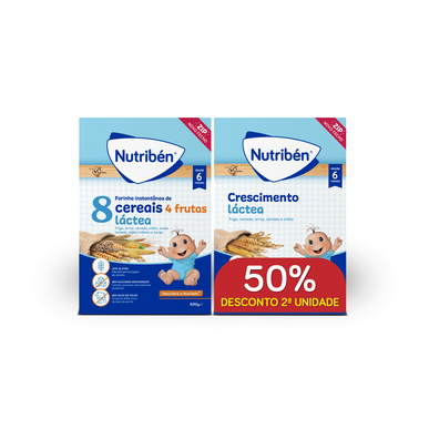 Pack Farinha Láctea Nutribén 50% 2ª unidade Wells