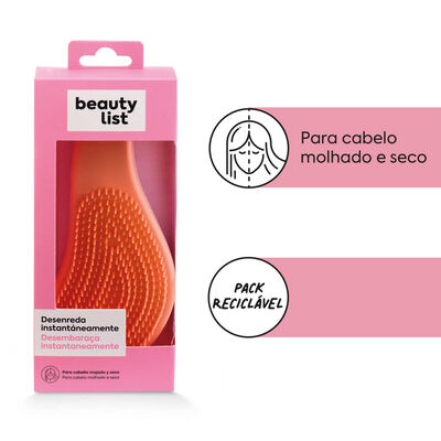 Escova de Cabelo Desembaraçadora Laranja
