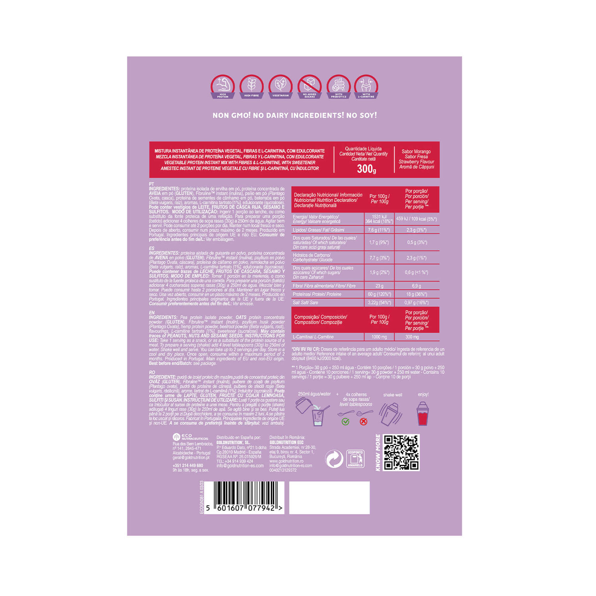 Batido Proteico Funcional Morango Slim Body