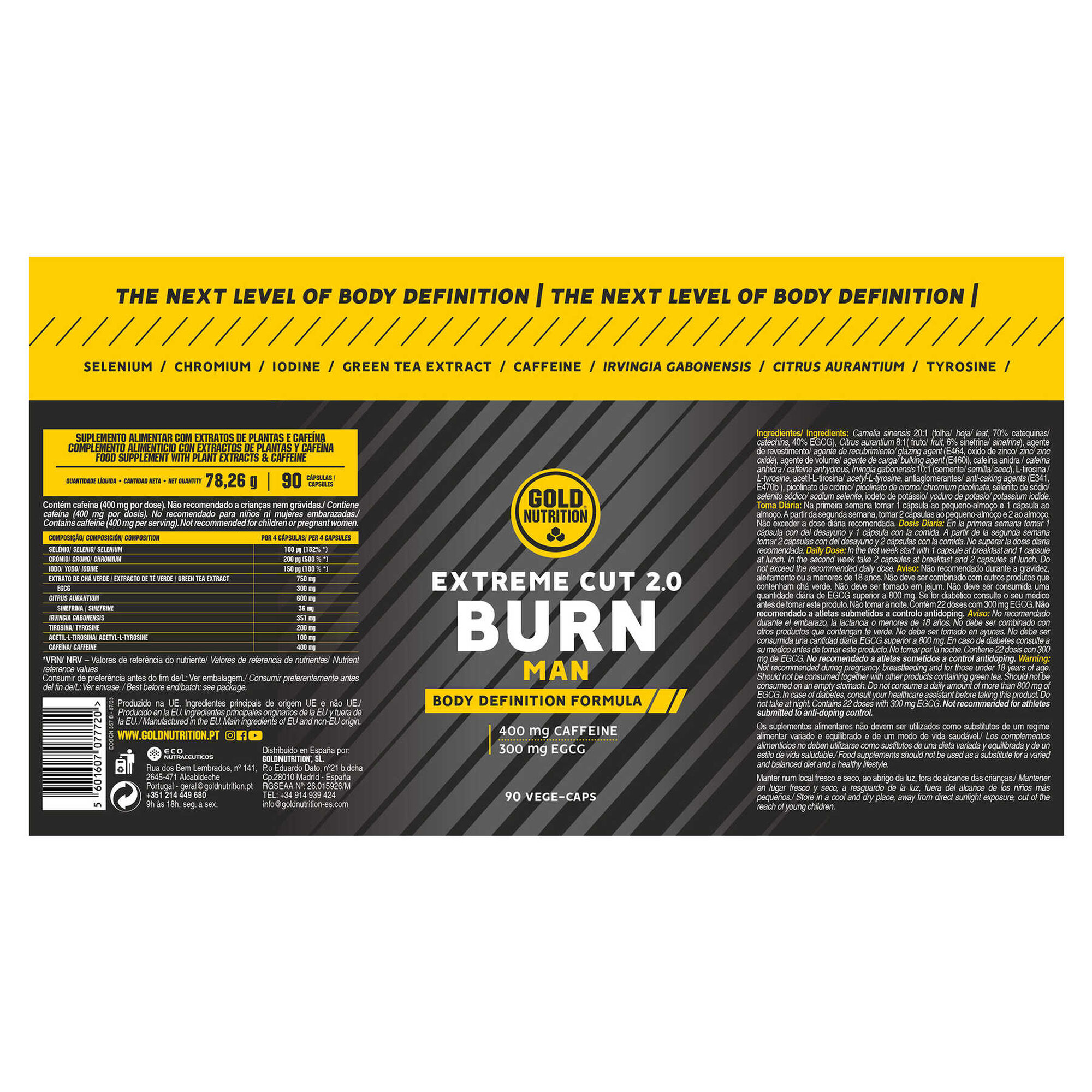 Suplemento Termogénico Burn Man