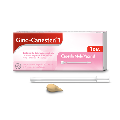 Gino-Canesten Cápsula Mole Vaginal 500mg