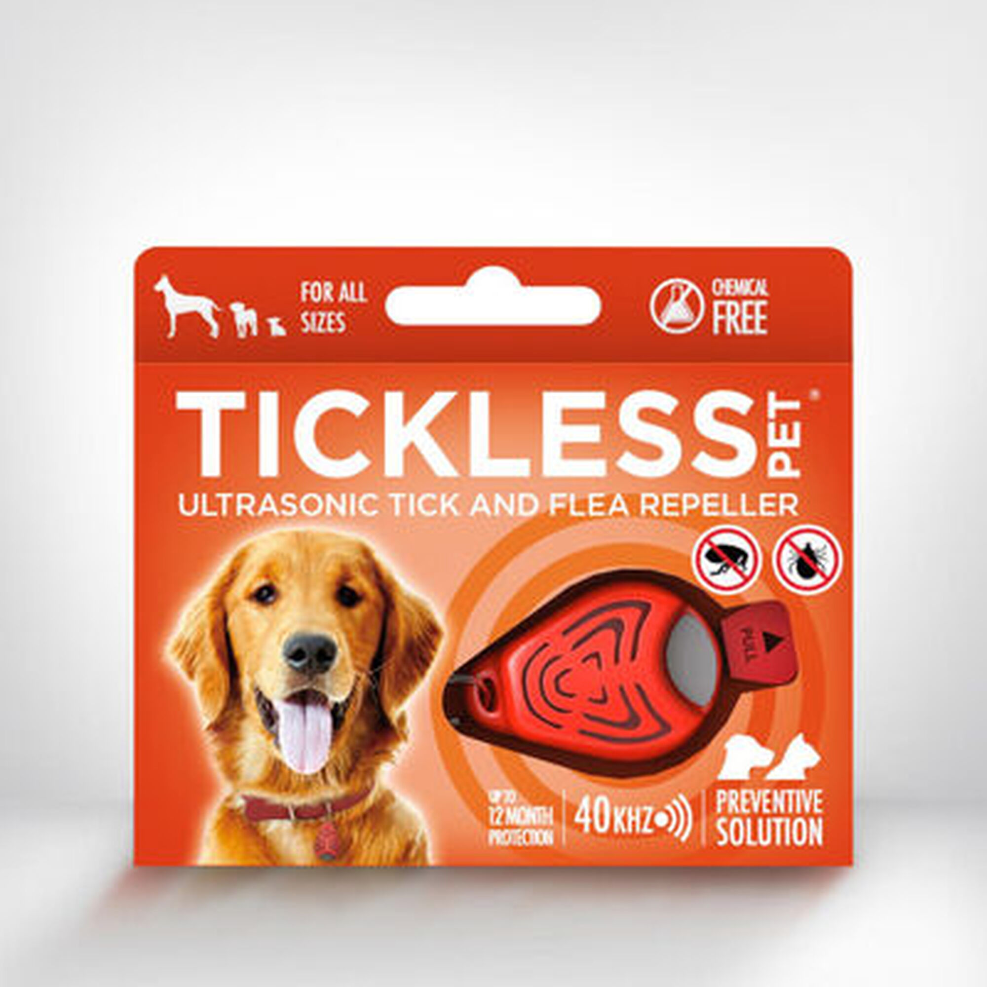 Tickless Pet Repelente Ultrassónico Laranja