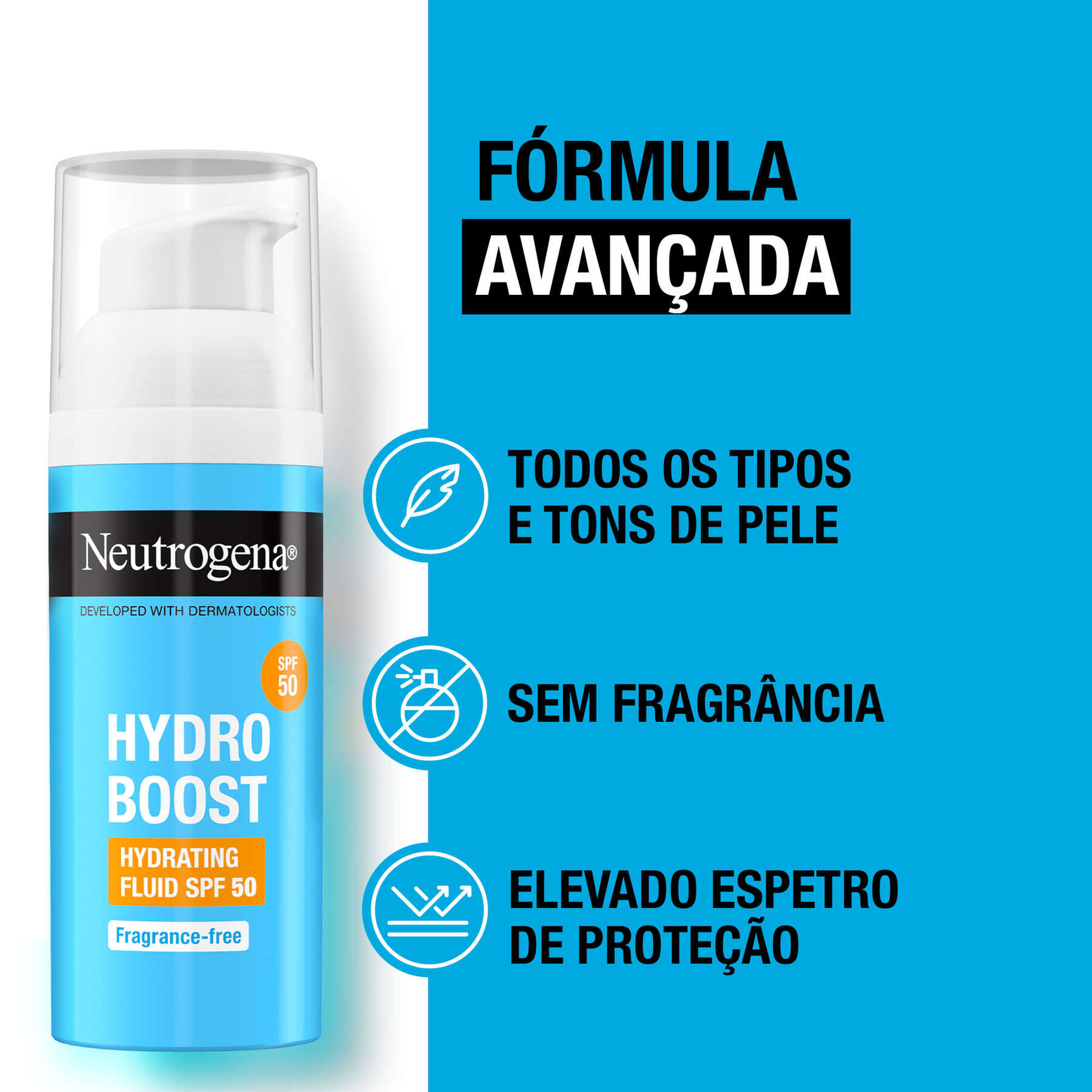 Fluido Rosto Hidratante Hydro Boost  SPF 50