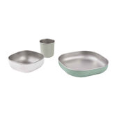Stainless Steel Meal Inox Set 4M+ Sage Green Wells Image 2