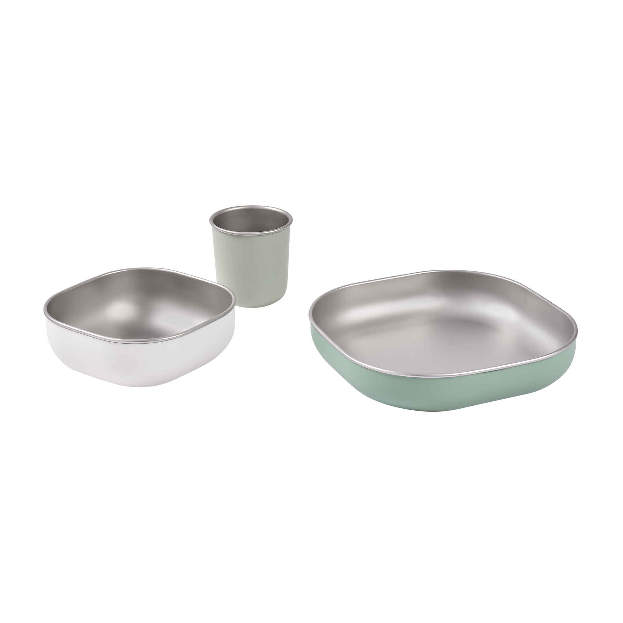 Stainless Steel Meal Inox Set 4M+ Sage Green