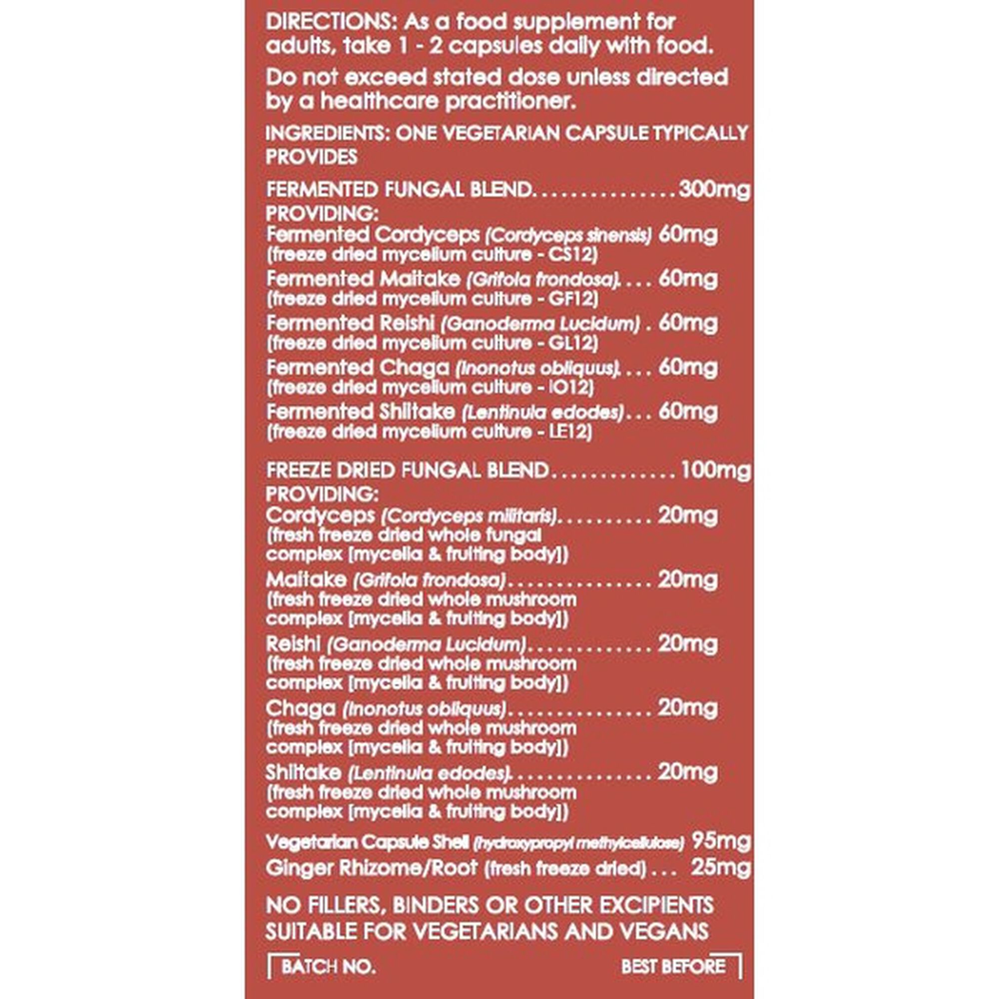 Suplemento Imunitário Mushroom Complex
