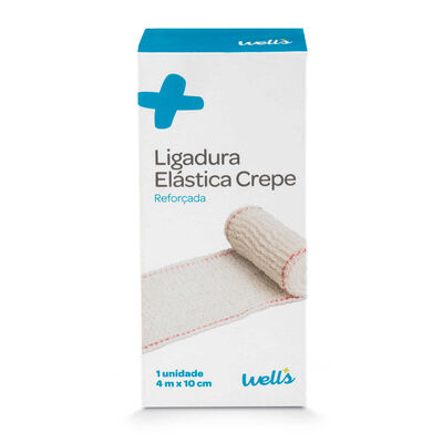 Ligadura Elástica Crepe 4 m x 10 cm