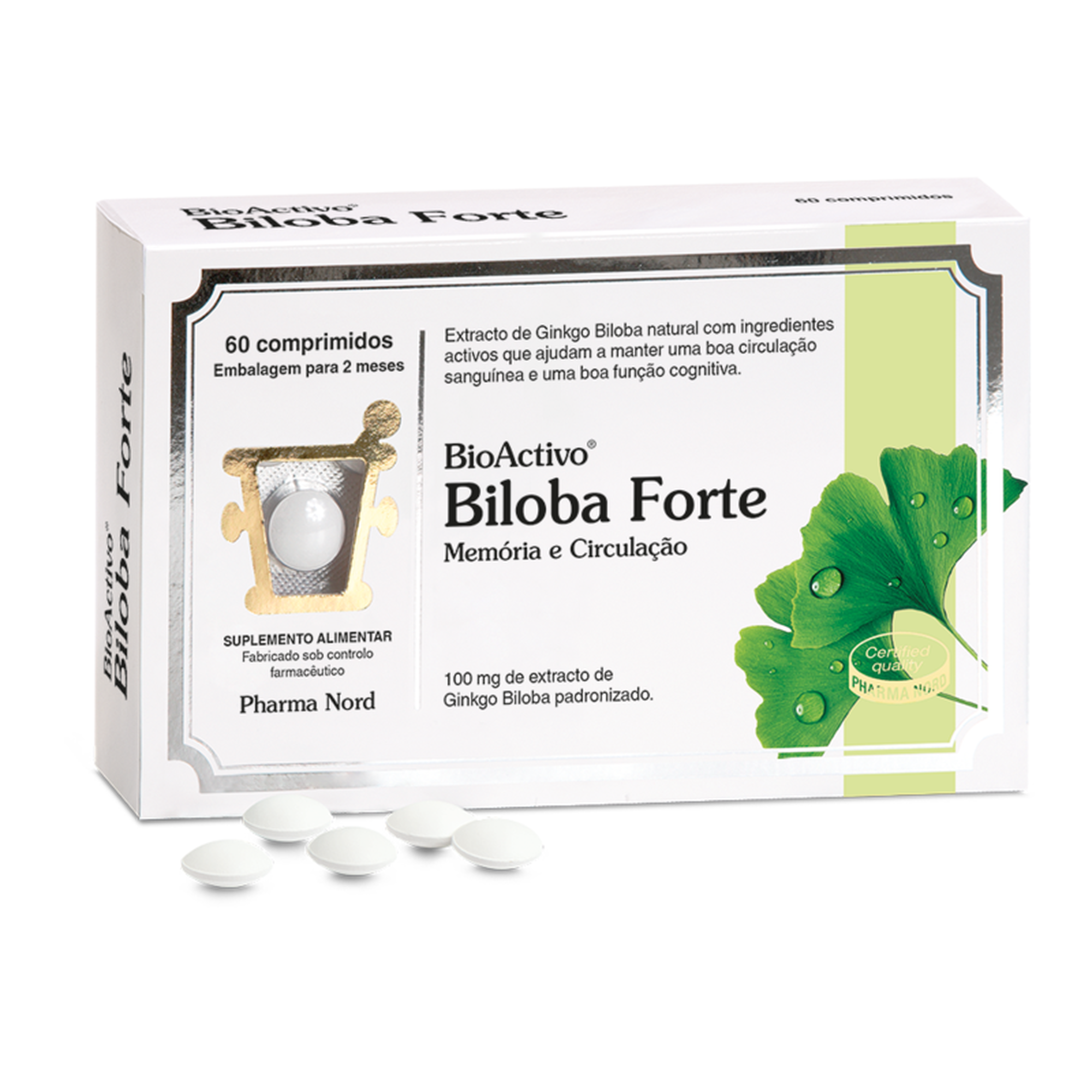 Suplemento Memória e Circulação Biloba Forte