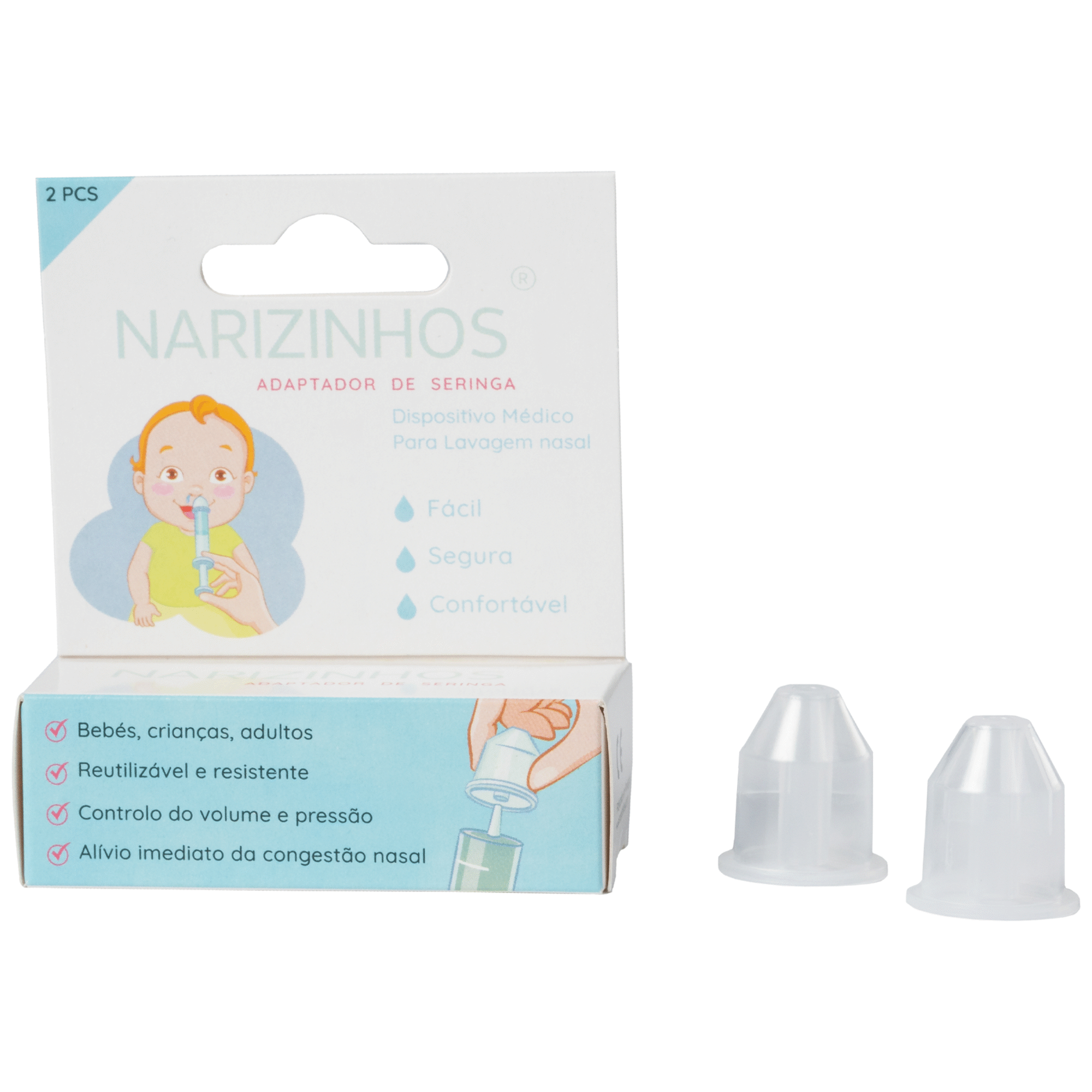 Adaptador de Seringa para Lavagem Nasal