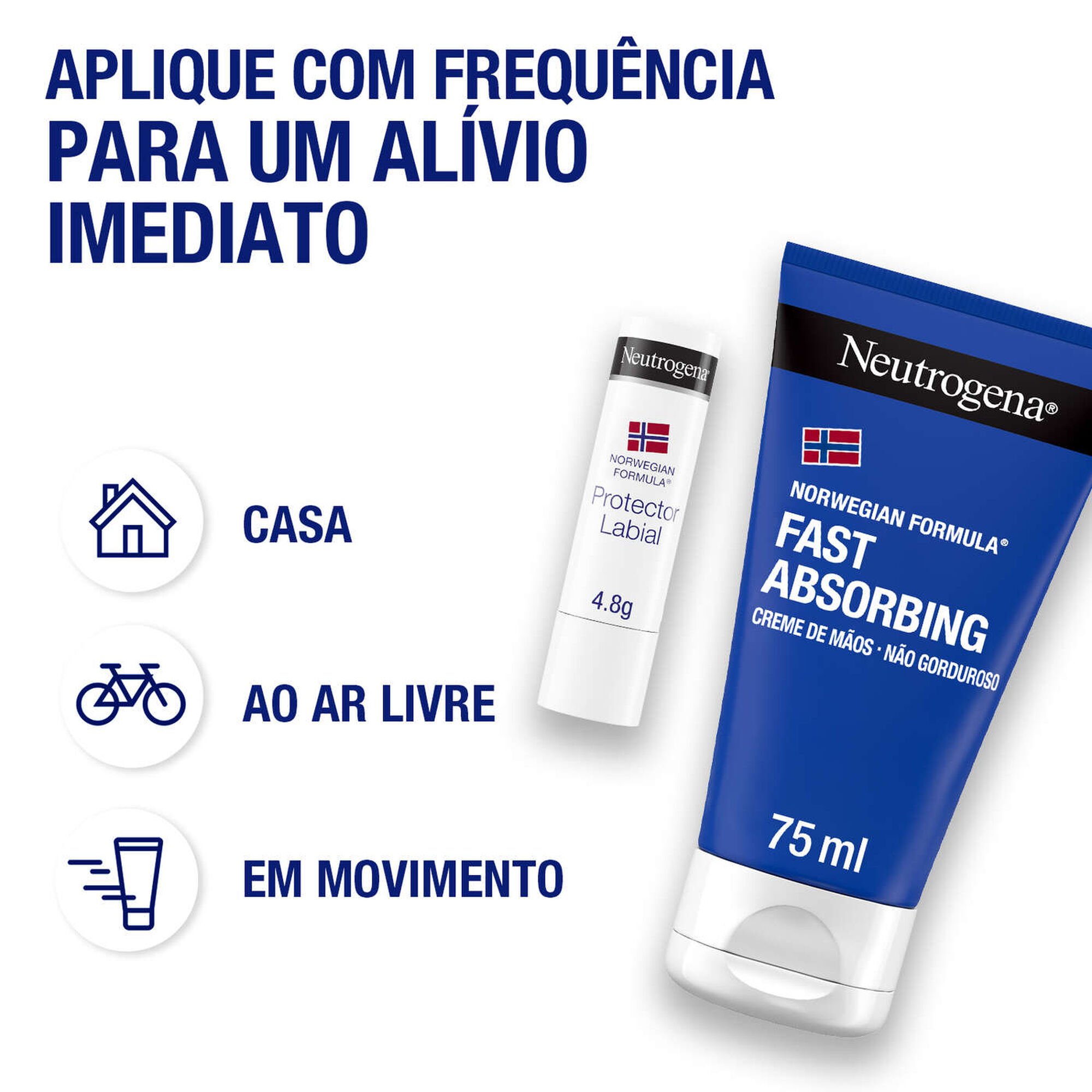 Pack Creme Mãos RapidaAbsorção+Stick Labial