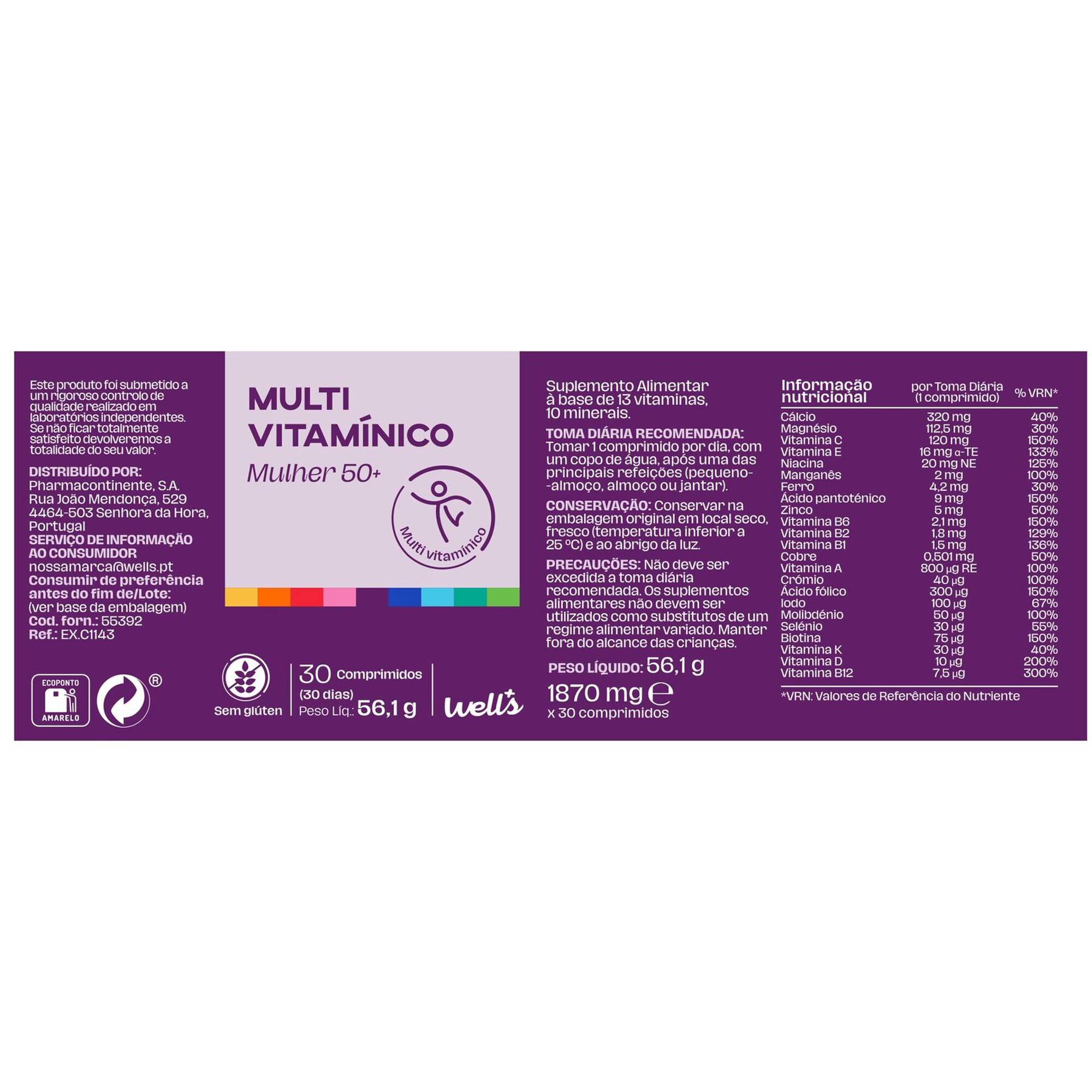 Multivitamínico Mulher 50+