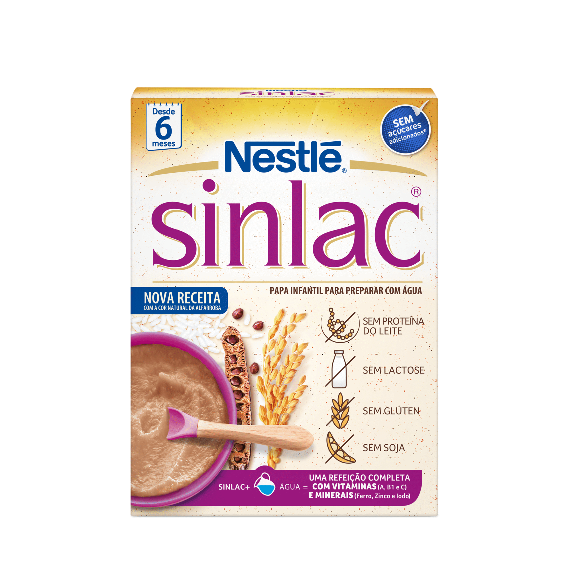 Primeira Papa Bebé Sinlac 6M