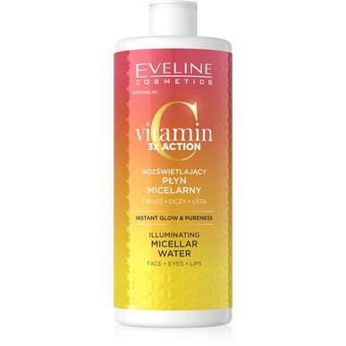 Água Micelar Iluminadora Vitamin C 3xAction Wells