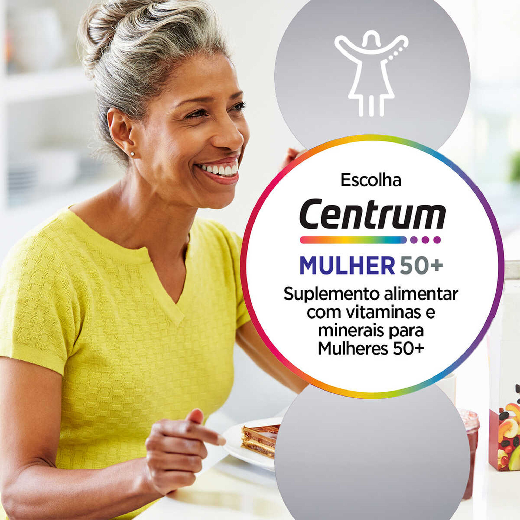 Suplemento Multivitamínico Centrum Mulher 50+