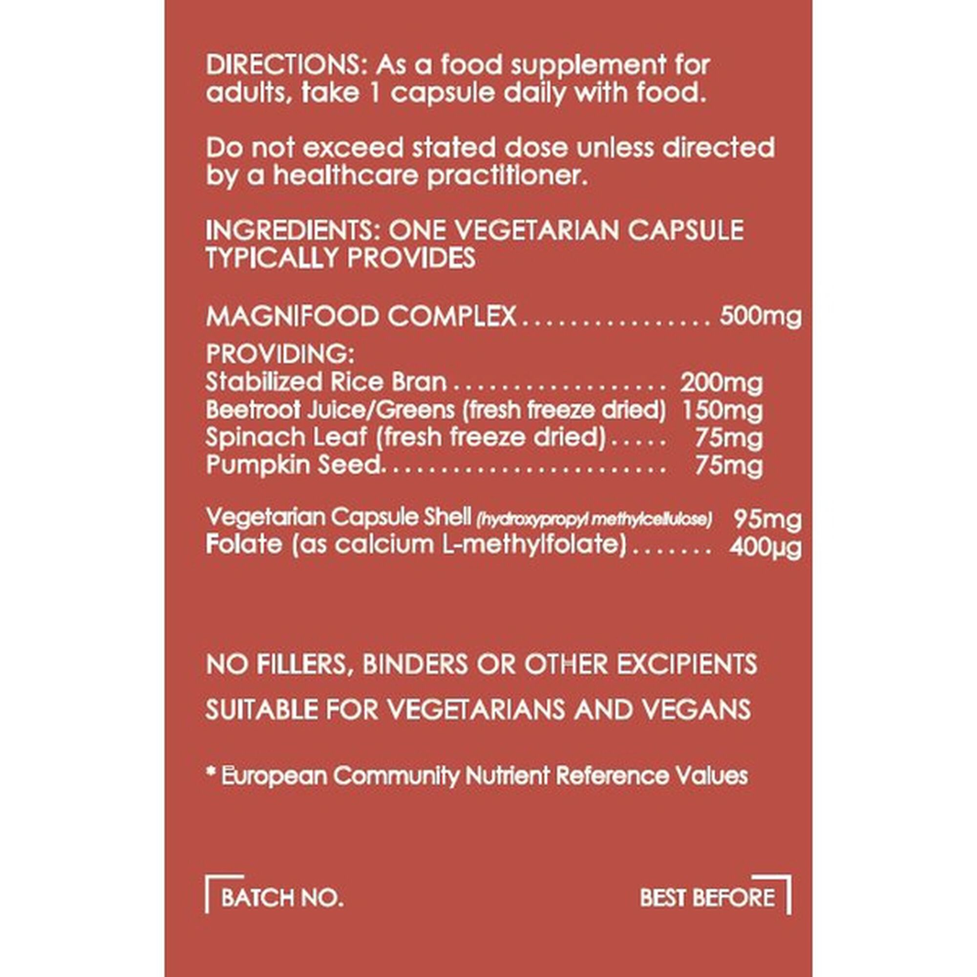Suplemento Alimentar de Folato Complex