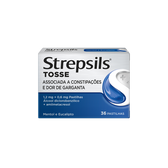 Strepsils Pastilhas Tosse Mentol e Eucalipto Wells