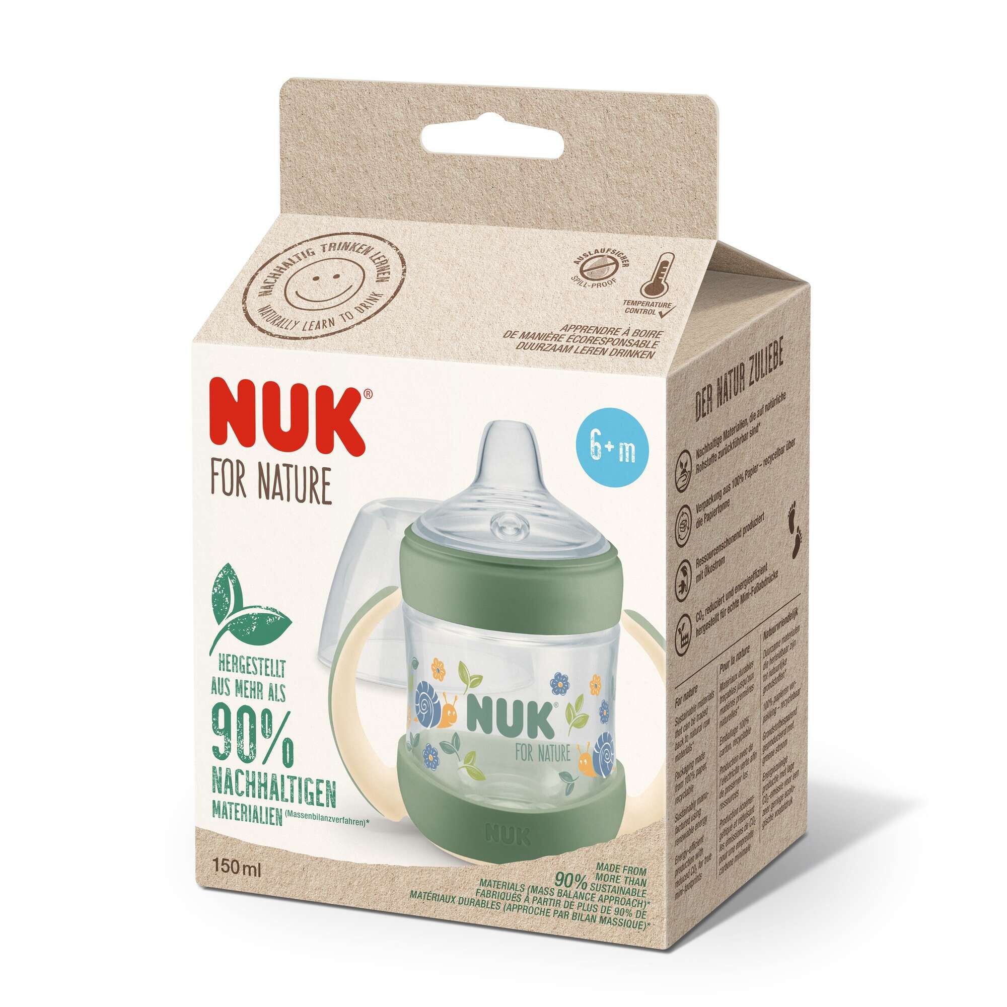 Nuk For Nature Copo de Aprendizagem 6m+ Verde