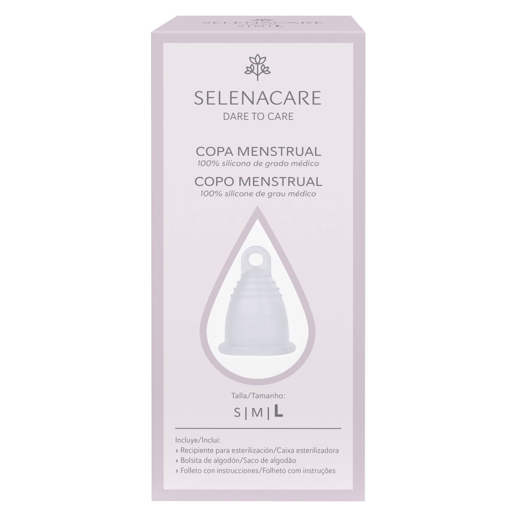 Copo Menstrual Transparente L