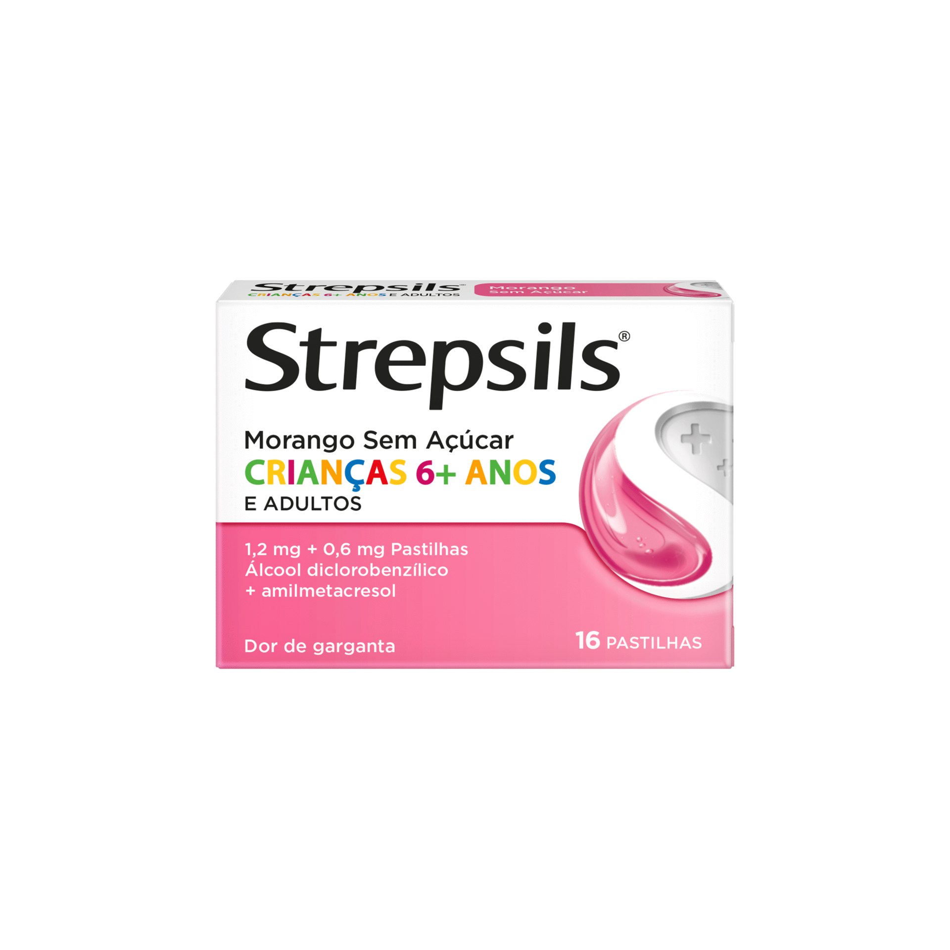 Strepsils Morango Sem Açúcar