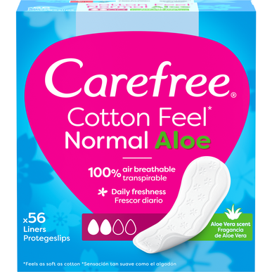 Cotton Feel Normal Aloe Protegeslips Wells