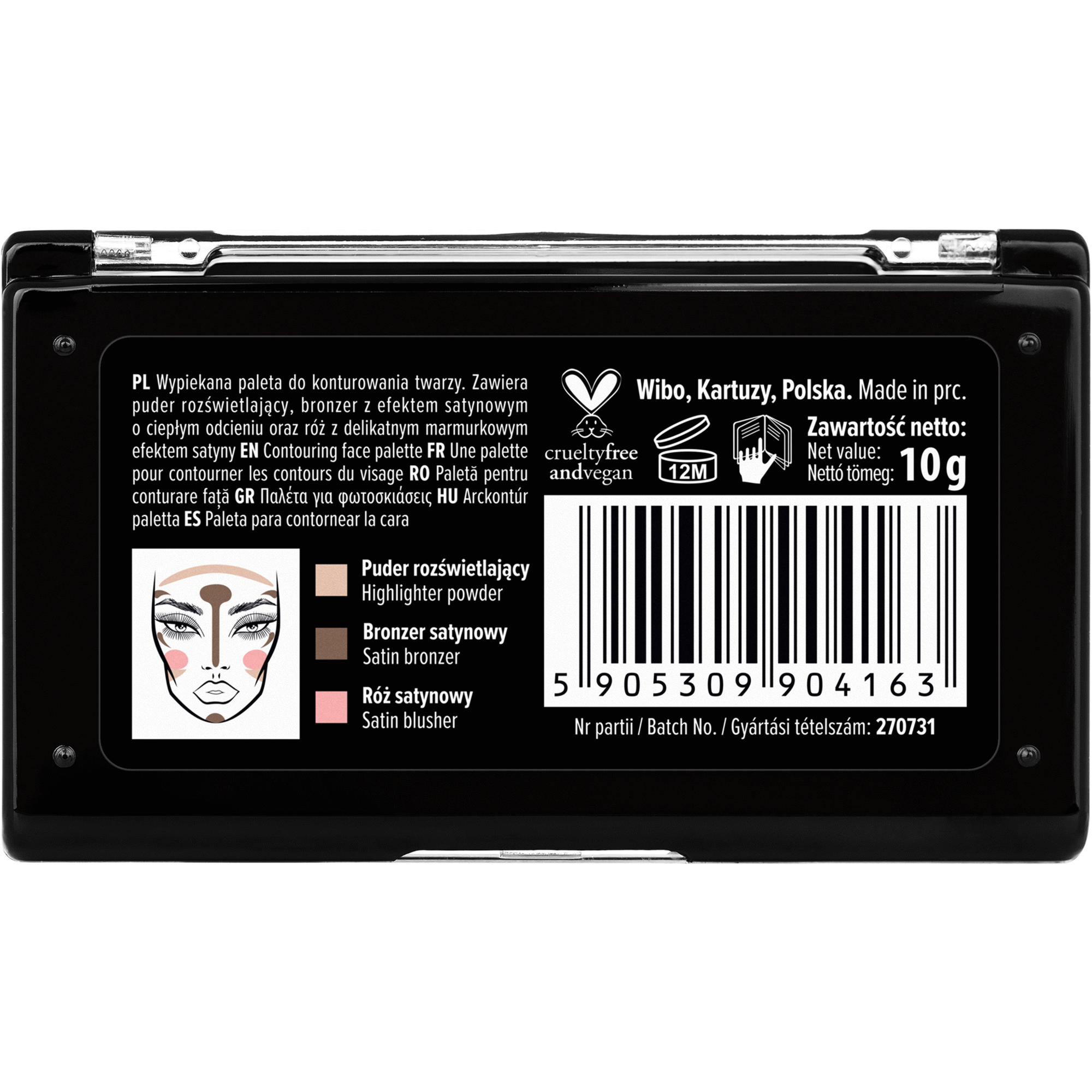 Paleta de Contorno Rosto 3 Steps Baked