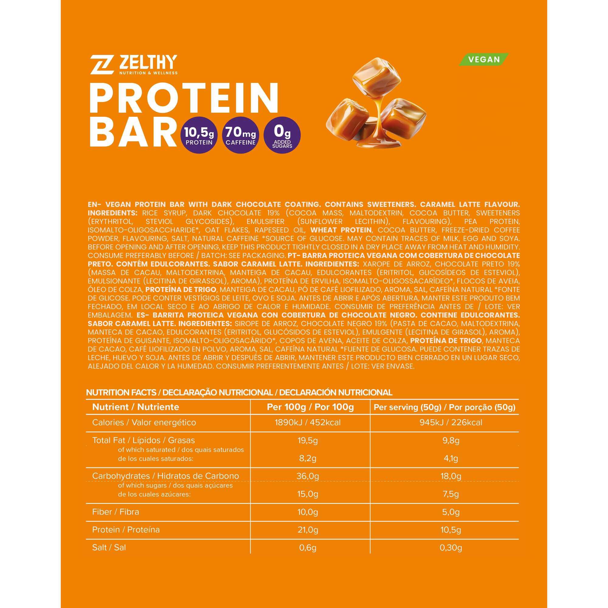 Protein Bar Caramel Vegan