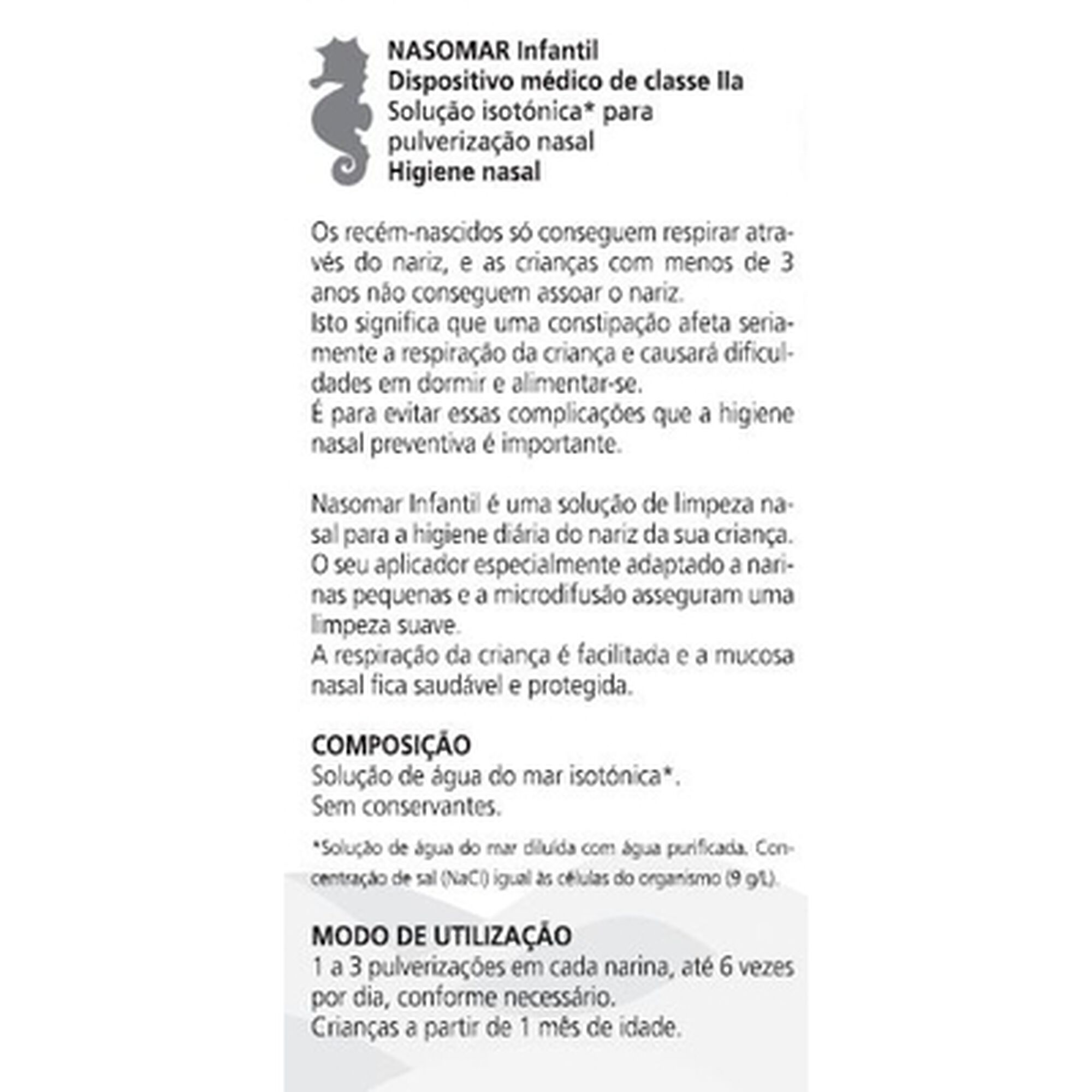 Solução Isotónica Higiene Nasal Infantil