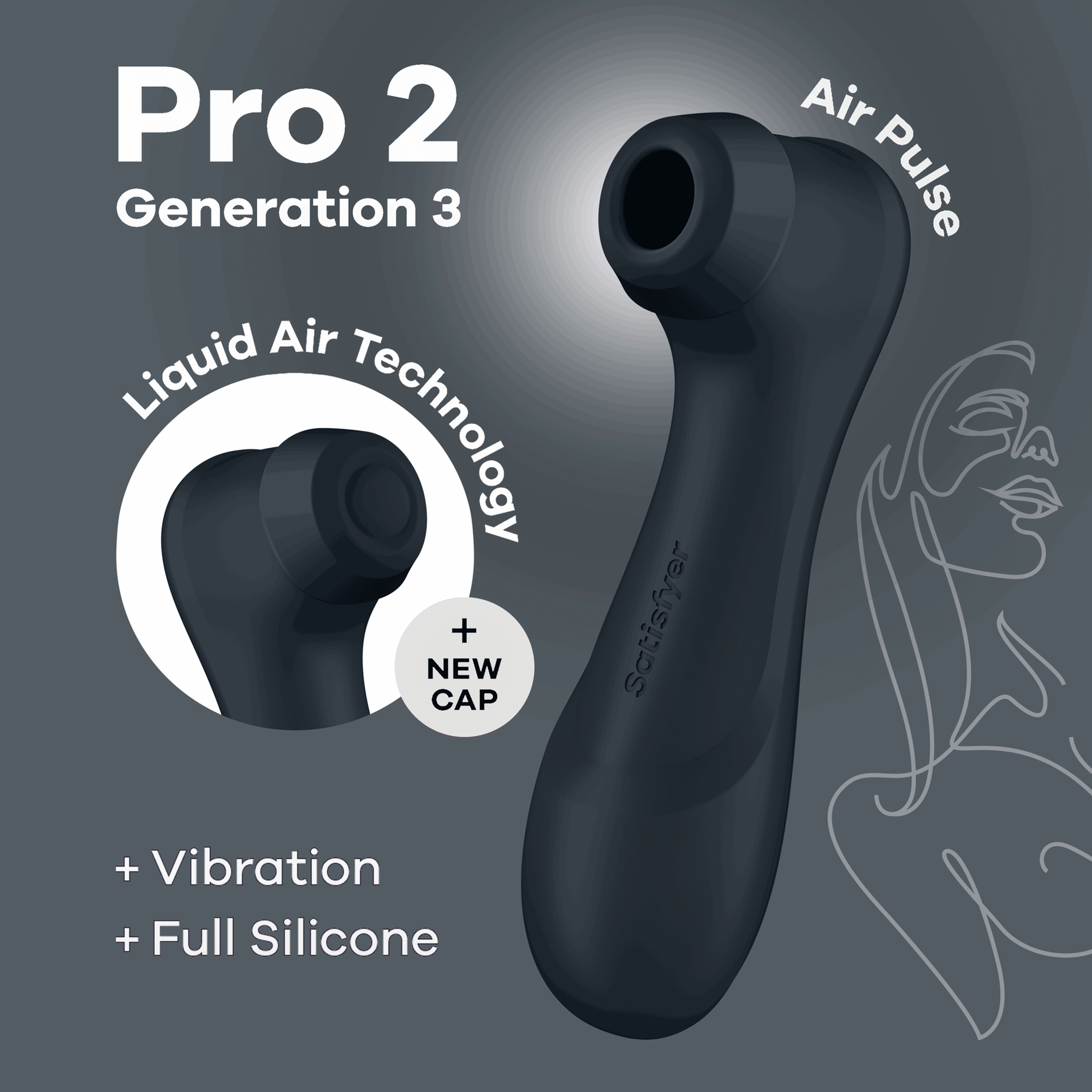 Vibrador Clitóris Pro 2 Generation 3 Preto