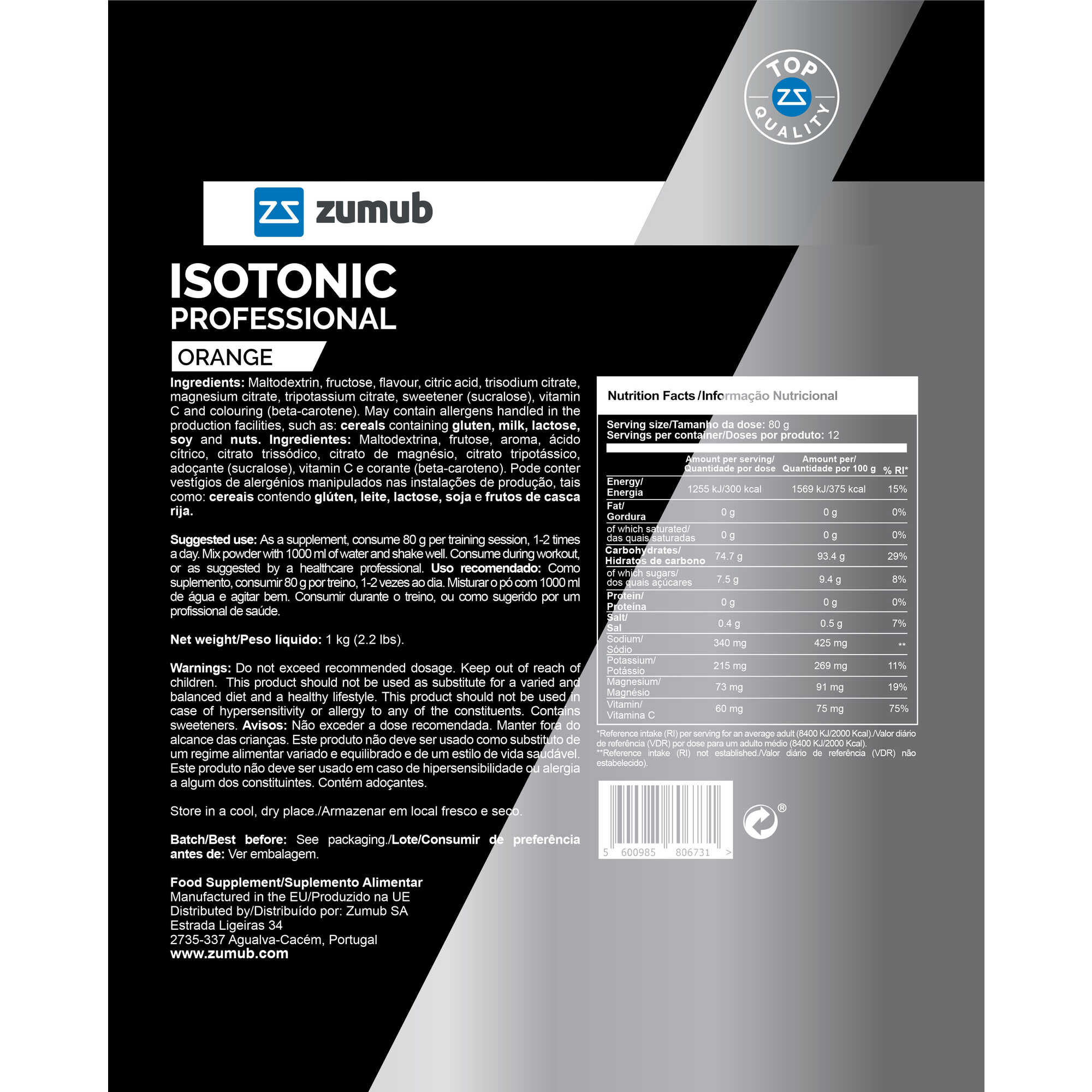 Isotónico Professional Laranja