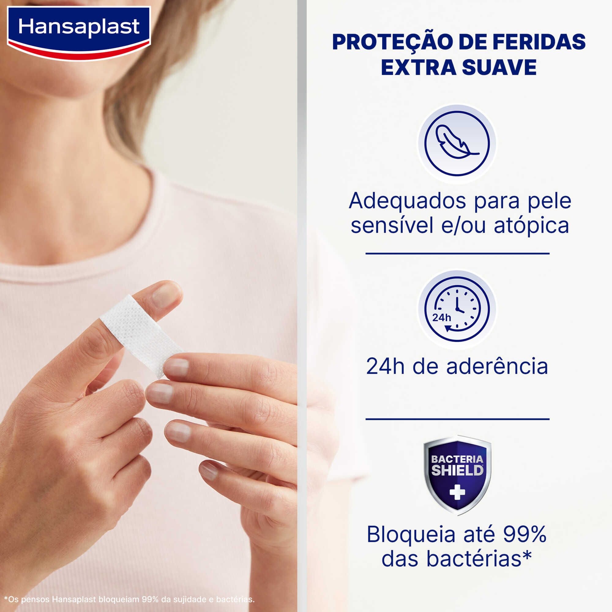 Banda Hipoalergénica para Pele Sensível