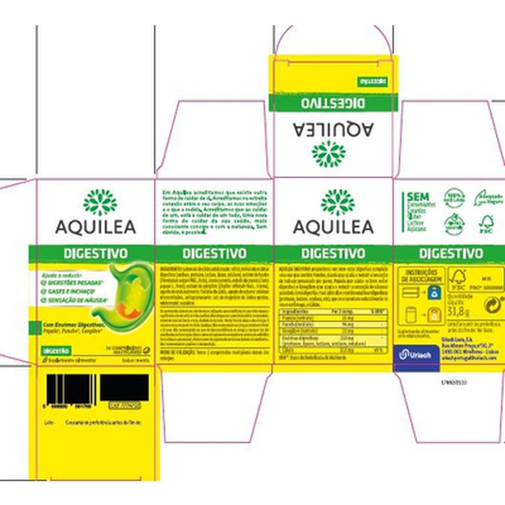 Suplemento Desconforto Digestivo Aquilea